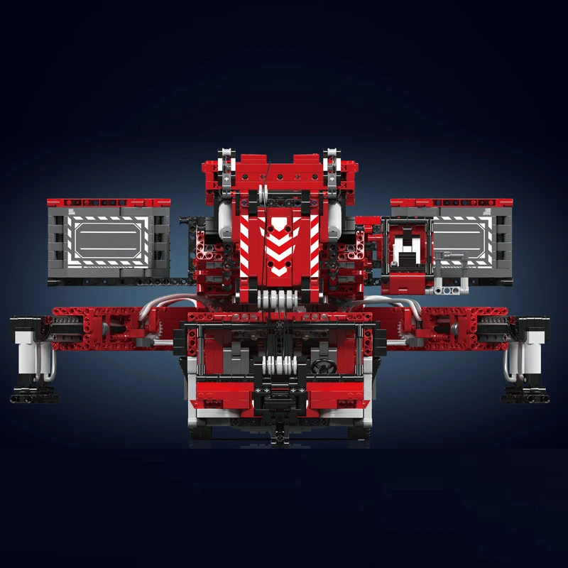 Mold King 17007 17008 ciężarówka techniczna klocki do budowy pilot Liebherred LTM 11200 Model dźwigu dla dzieci świąteczne samochody zabawkowe