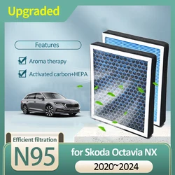 Activated Carbon Air Filter for Skoda Octavia NX Mk4 2020 2021 2022 2023 2024 5Q0819653 Air Conditioner Filter Accessories Parts