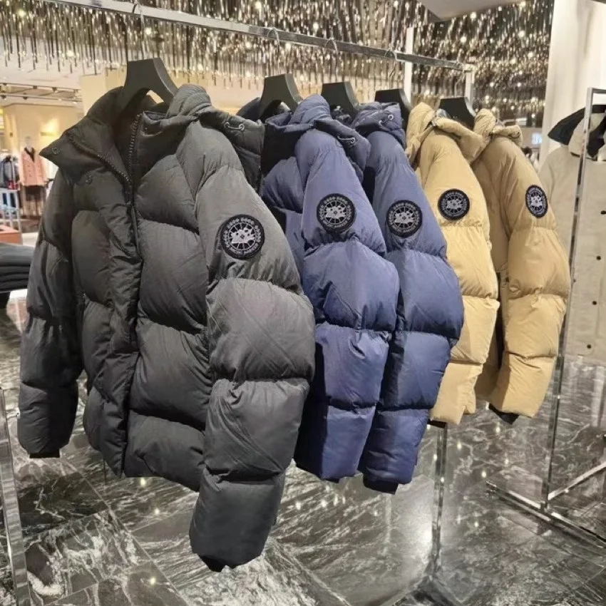 Warme, verdickte weiße Entendaunen-Pufferjacke für Herren, Stil 2025, neue Herbst-Winter-Casual-Mode, City-Stil, winddicht, kältebeständig...