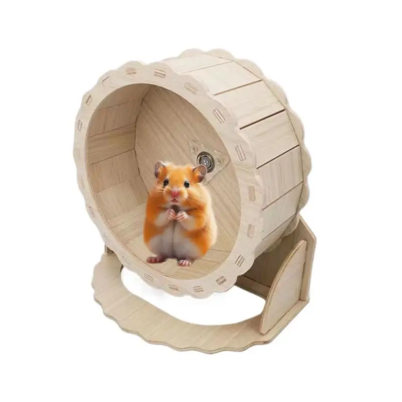 

Silent Hamster Wheel Hamster Exercise Wheels Quiet Running Saucer For Climbing Activities Natural Habitat Simulation Enrichment