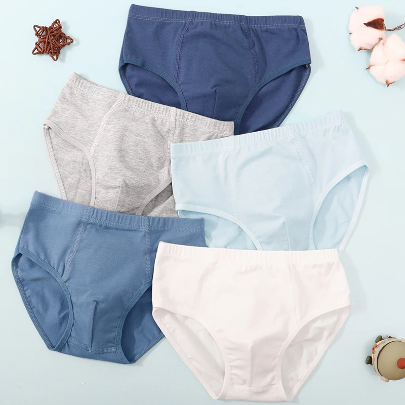 3 قطعة سراويل داخلية قطنية نقية الأولاد الملاكم بلون الاطفال الملاكمين تنفس ملابس داخلية للأطفال لينة اللباس الداخلي المراهقين سراويل مريحة #1