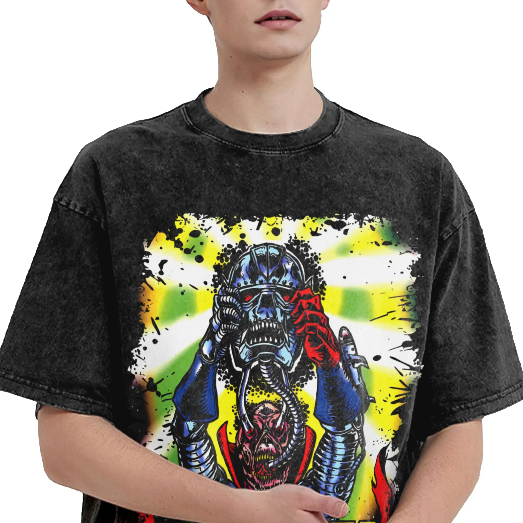Harajuku Washed Shirts Czarface  Merch Vintage T-Shirts Harajuku  Streetwear Short Sleeve Summer Tees
