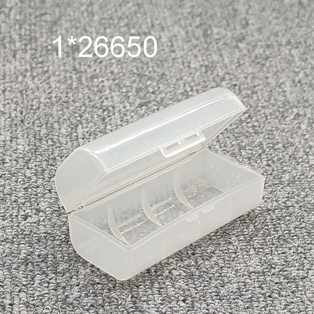 18650 20700 21700 26650 AA  AAA Battery Storage Box Hard Case Holder Rechargeable Battery Power Bank Plastic Case Transparent