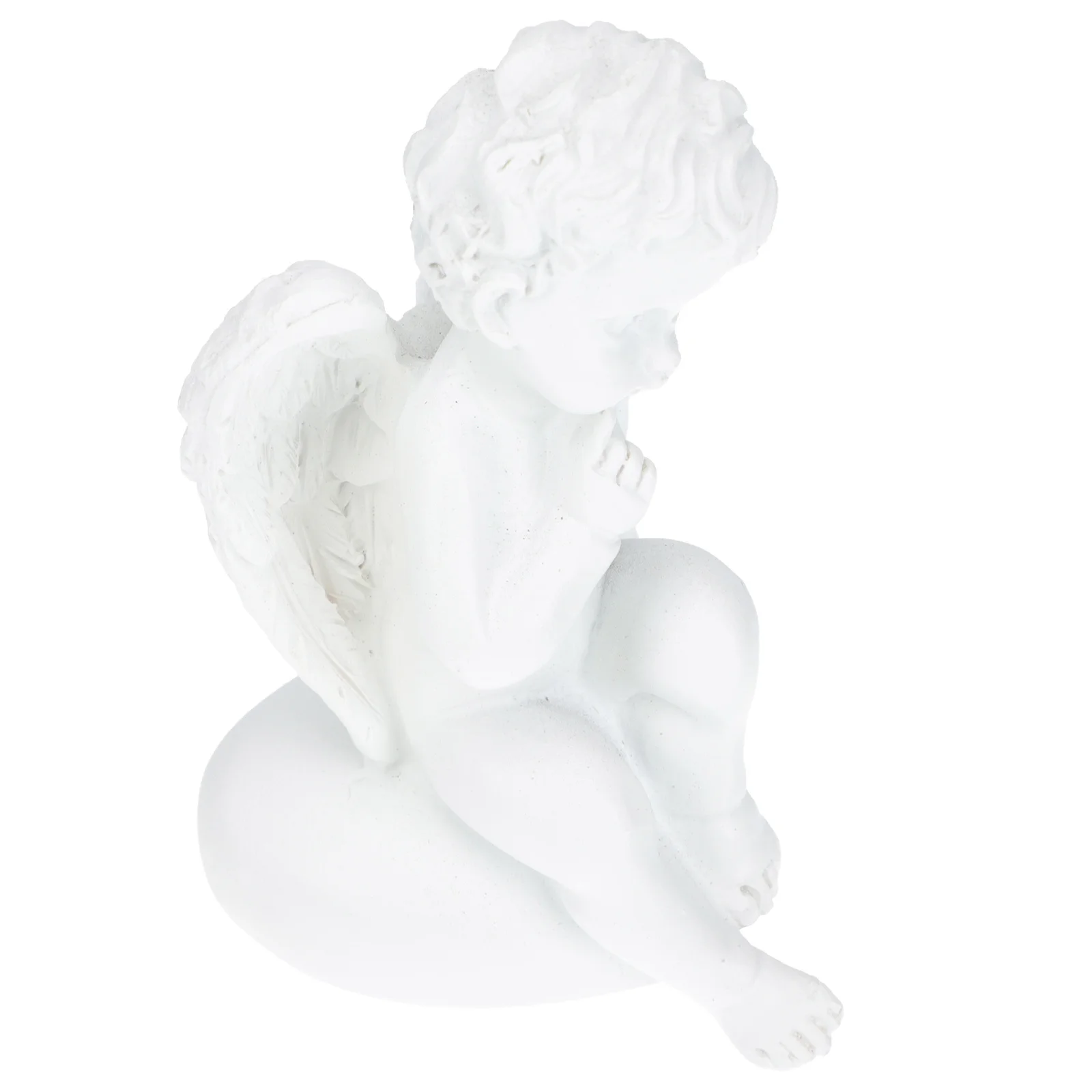 

1Pcs Resin Angel Statue Cupid Sculpture Home Office Desktop Ornament Resin Cupid Angel Decoration Cherub Figurine