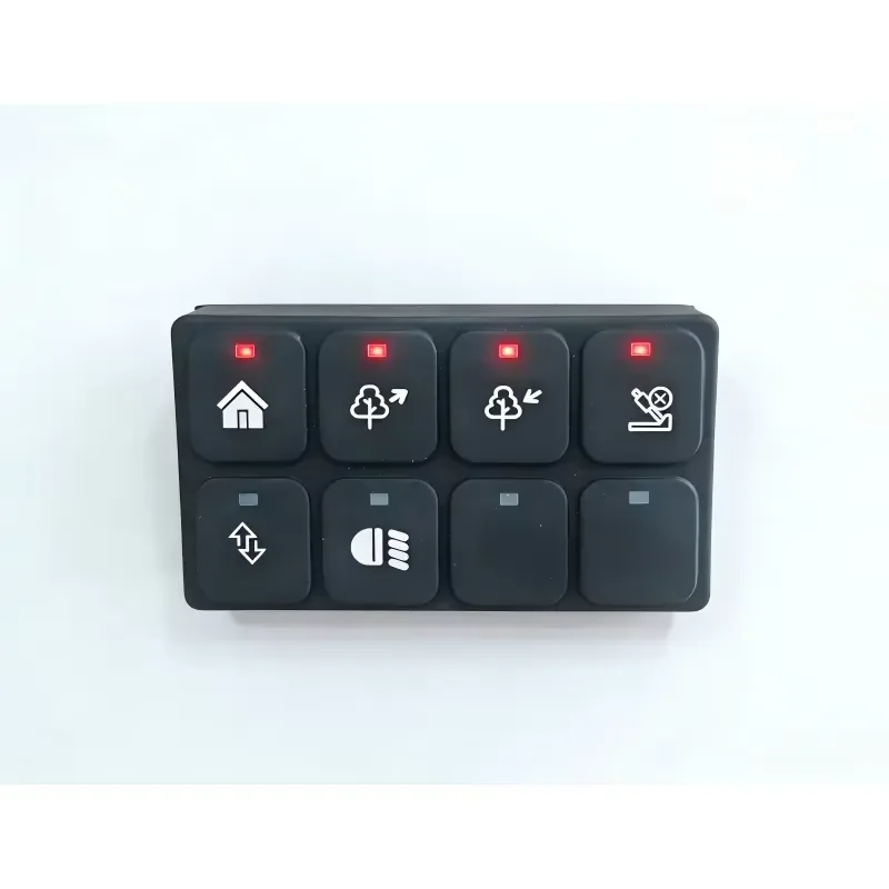MAF KB08Q 8 Keys Control Panel Silicone Keypads 9-36V CAN Bus 8 Button Switch Panel 2 X 4 Button Canbus Keypad