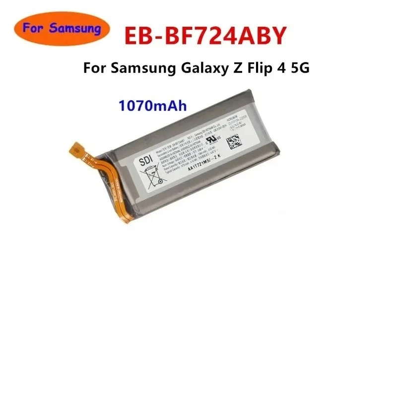 For Samsung Galaxy Z Flip 4 5G SM-F721 SM-F7210 F721B F721U Replacement Battery New EB-BF723ABY EB-BF724ABY 3.88V Battery