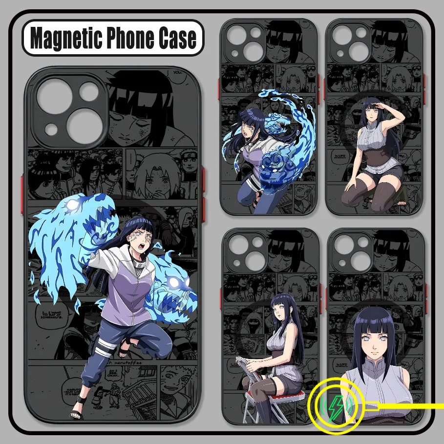 Narutos Hyūgas Hinatas Phone Case For Samsung Galaxy S25 S24 S23 S22 S21 S20 FE Plus Ultra 5G Matte Magnetic