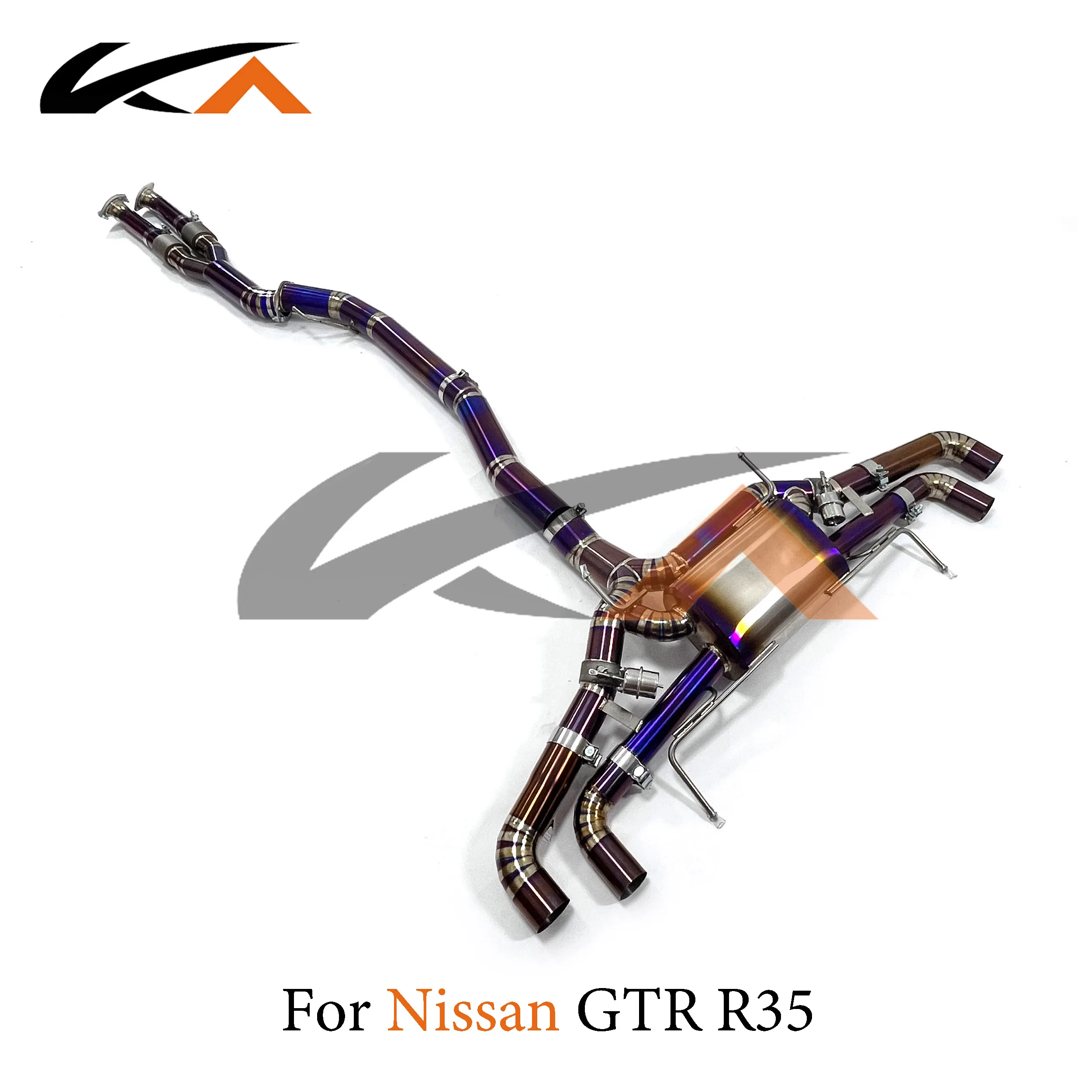 

KA Tuning Exhaust System Parts Titanium Alloy Catback for Nissan GTR R35 Rear Section with Muffler and Valve