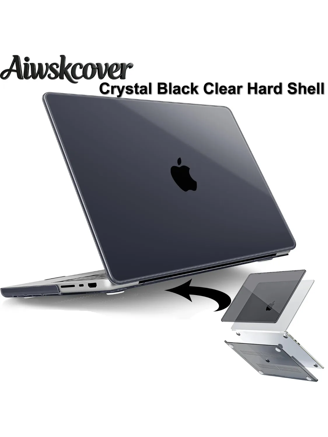 Twarda obudowa kompatybilna z MacBook Pro 14/16 cali M5 2026 2025-2021 M4 M3 M2 M1 Pro/Max Chip, plastikowa obudowa ochronna — zdjęcie produktu 7