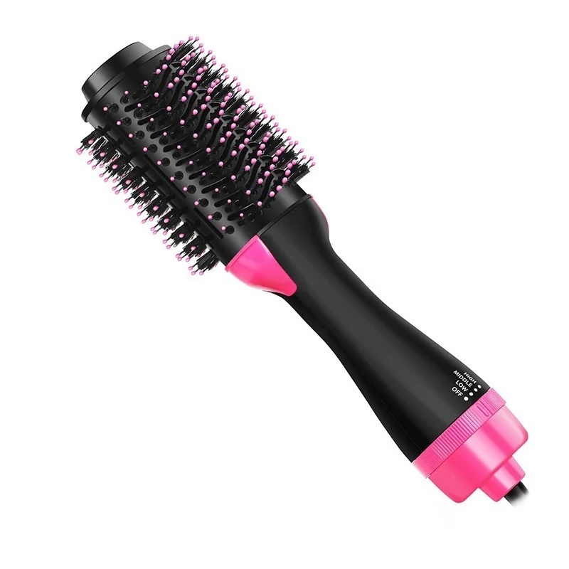 Multi-function Tourmaline Ceramic Hot Air Comb Hair Curler & Straightener 1000W Negative Ion Wet/Dry Use Dual-use No Damage Hair