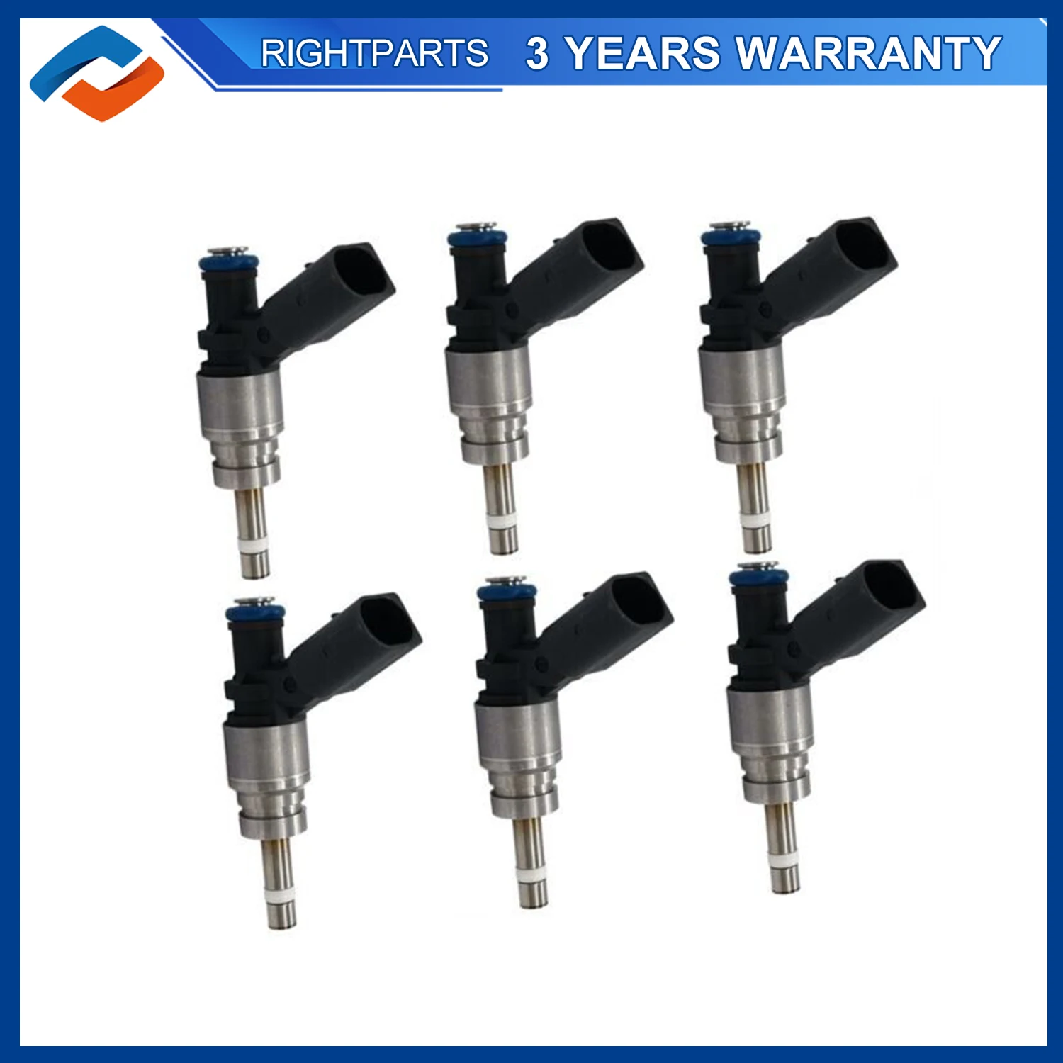 6PCS 06E906036F Fuel Injectors For Audi Q5 A4 A5 A6 Quattro 2.0L 2.8L 3.0L 3.2L 2008-2012 06E906036C 06E906036G