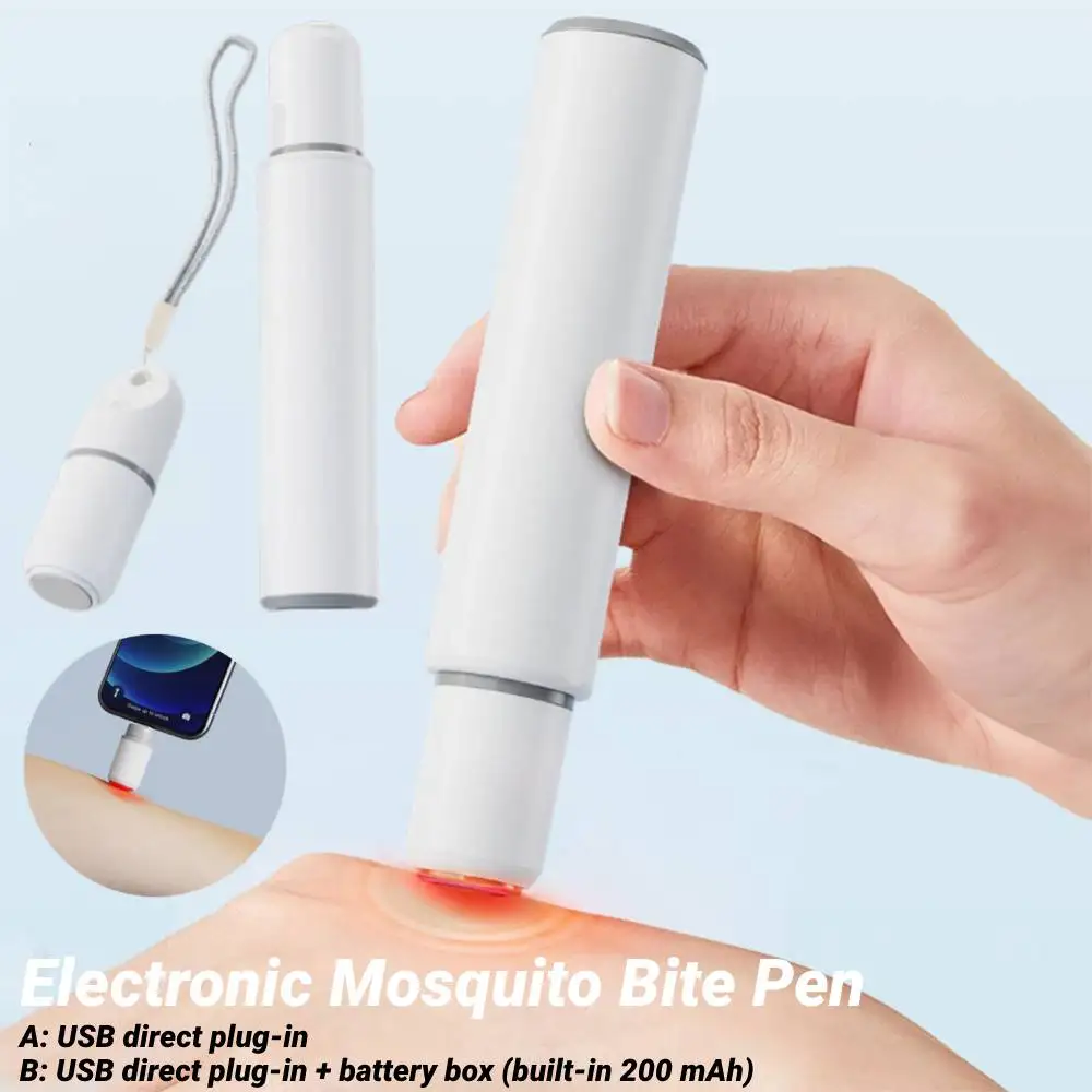 

Electronic Mosquito Bite Pen Household Mosquito Insect Relieve Itching Pen Potable Anti-itch Pen for Outdoor Camping Travel