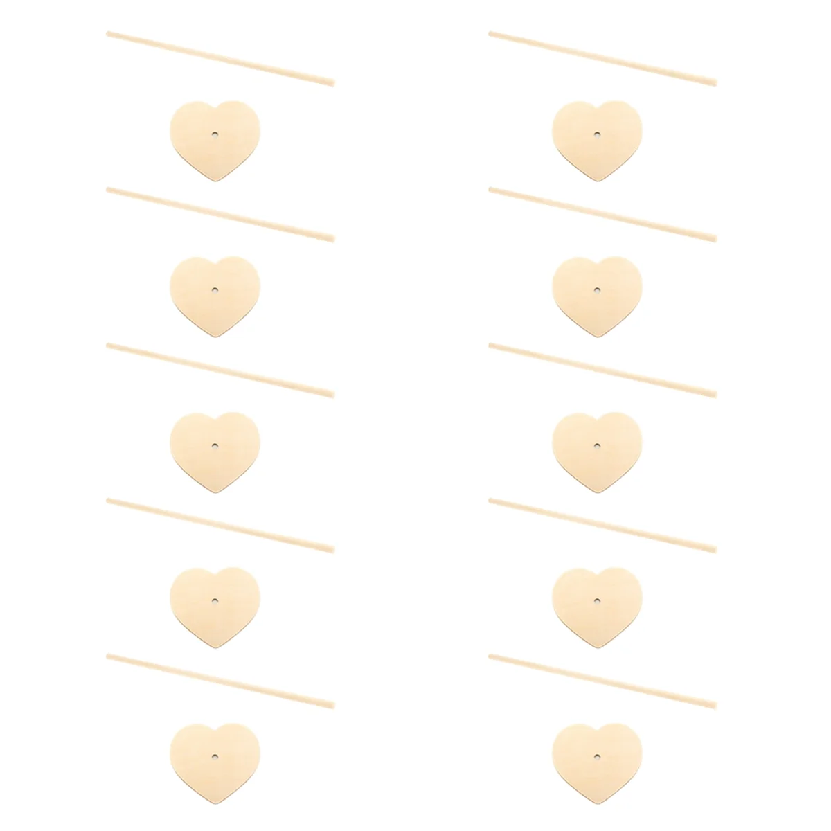 

A71P Wooden Stand, Wall Stand Display Board, Kids Birthday Wedding Table Decoration,Loving Heart+Insert Stick