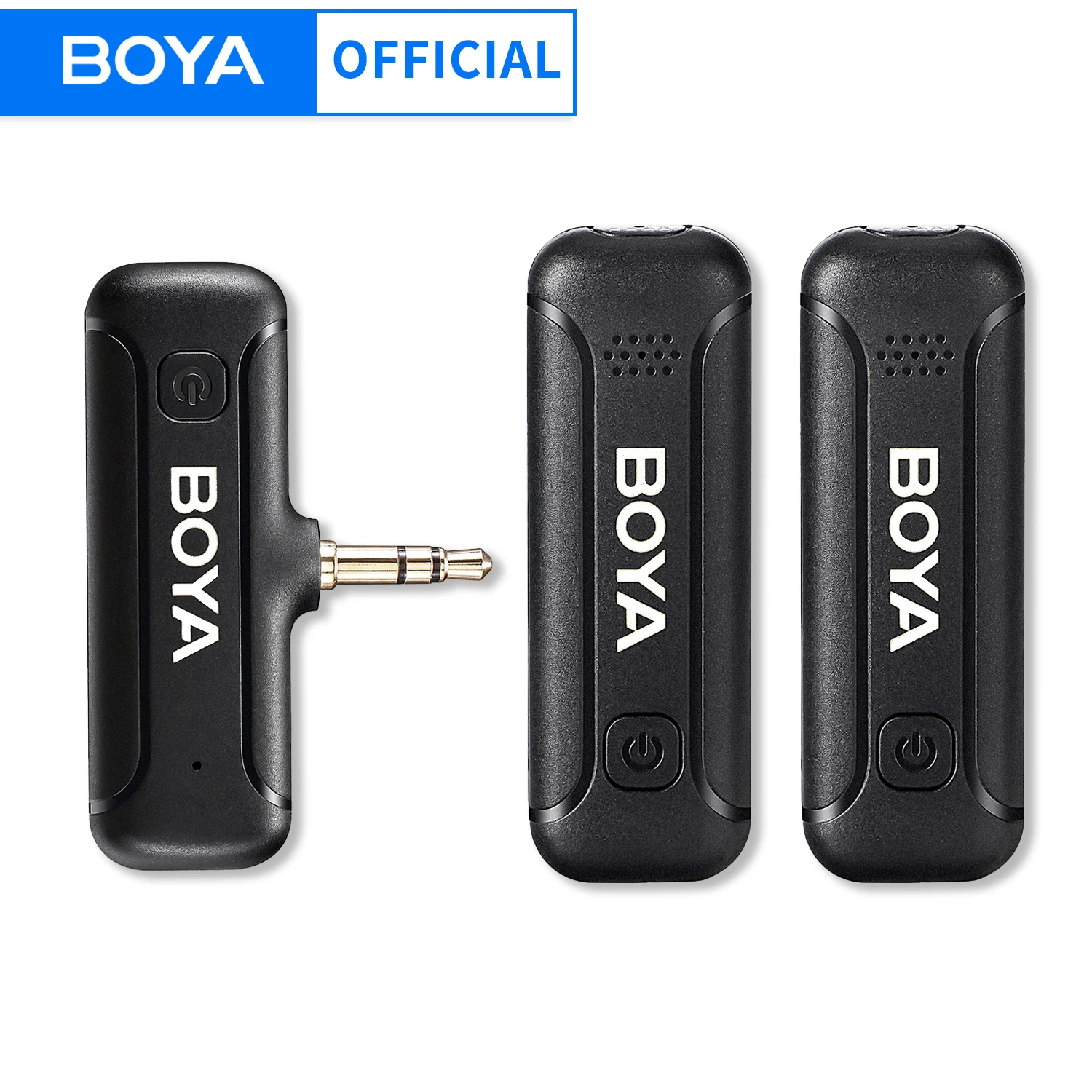 BOYA BY-WM3T2 nowy bezprzewodowy 3.5mm TRS Lavalier Lapel redukcja szumów mikrofon do Canon, Nikon, Sony aparaty Vlogging nagrywanie