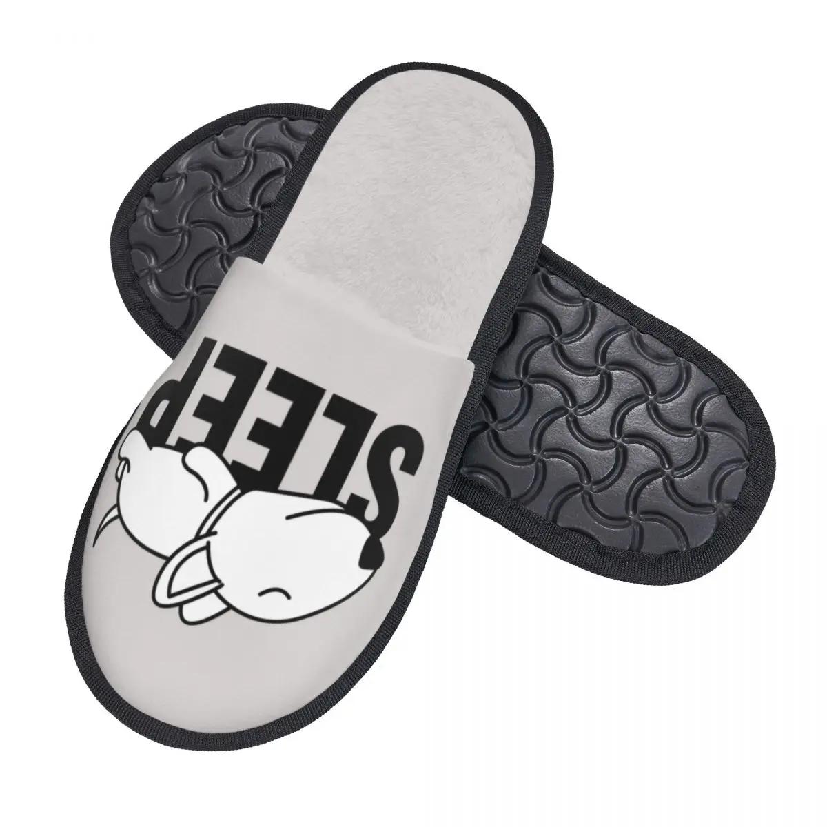 Custom Sleeping Bull Terrier Dog Soft Memory Foam House Slippers Women Animal Puppy Comfy Warm Anti-skid Sole Slipper