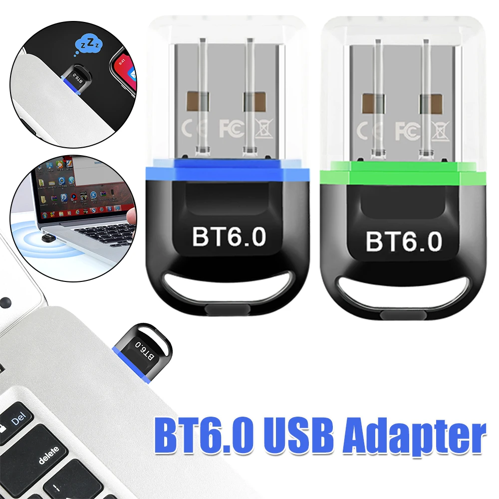 

BT6.0 Small Receiver Transmitter USB2.0/3.0 Wireless PC Dongle Multi-Purpose Driver-Free USB Transmitter for Keyboard/Mouse