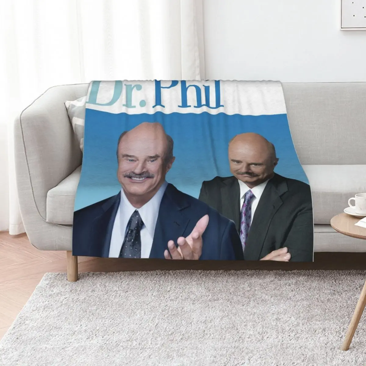 Dr. Phil Throw Blanket Anti Shedding Soft Fuzzy Blanket for Home