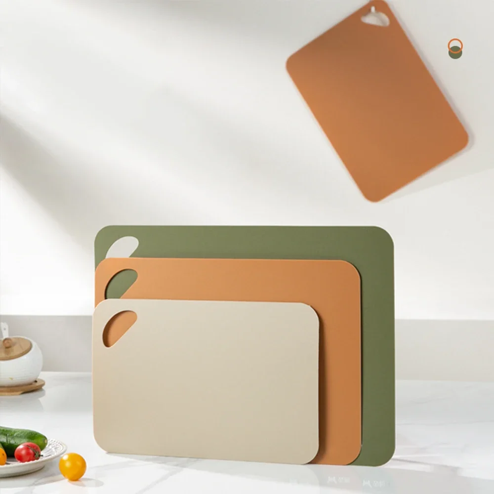 1pcs Kitchen Flexible Cutting Board,Colorful Plastic Chopping Board,Non-slip Cutting Board For Meat And Vegetables Fruit