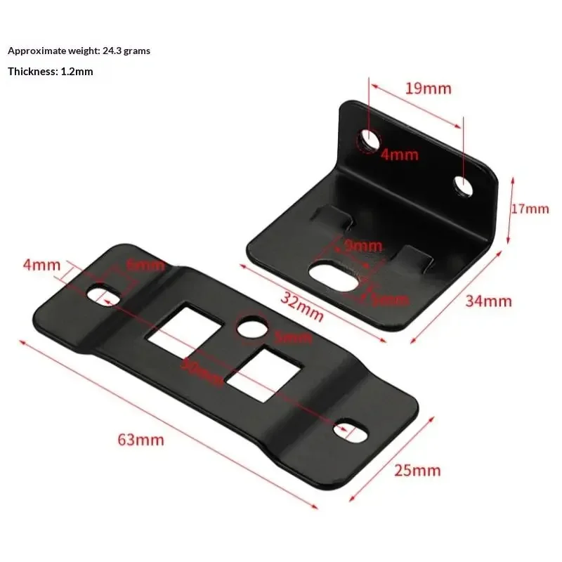 4Pcs Home Renovation DIY Tool Accessories Fixed Fastener 2-In-1 Insert Furniture Laminate L-Shaped 90 Degree Connector