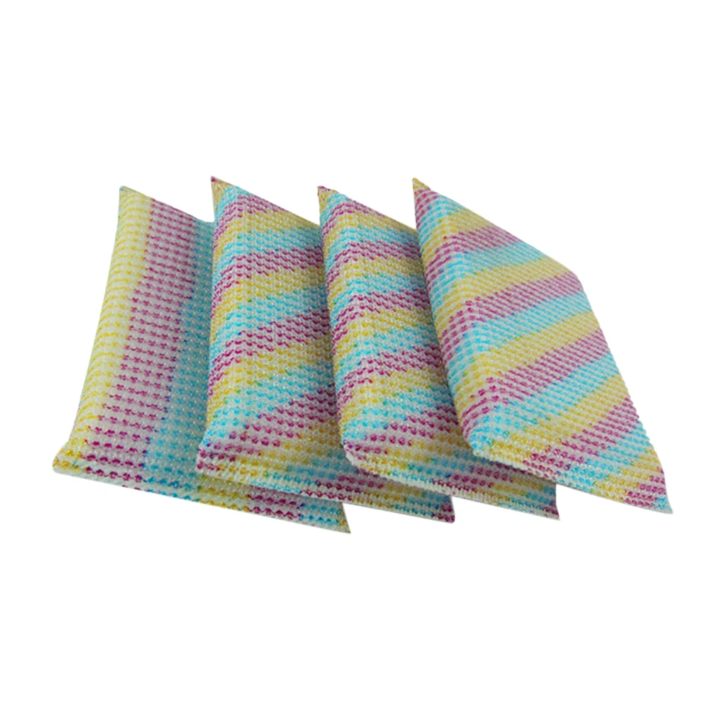 

4 Pcs Sponge Scrub Pads Non Scratch Soft Scouring Kitchen Scouring Pad Sponge Scrubber Cleaning Bathroom Tiles Tools Absorbent