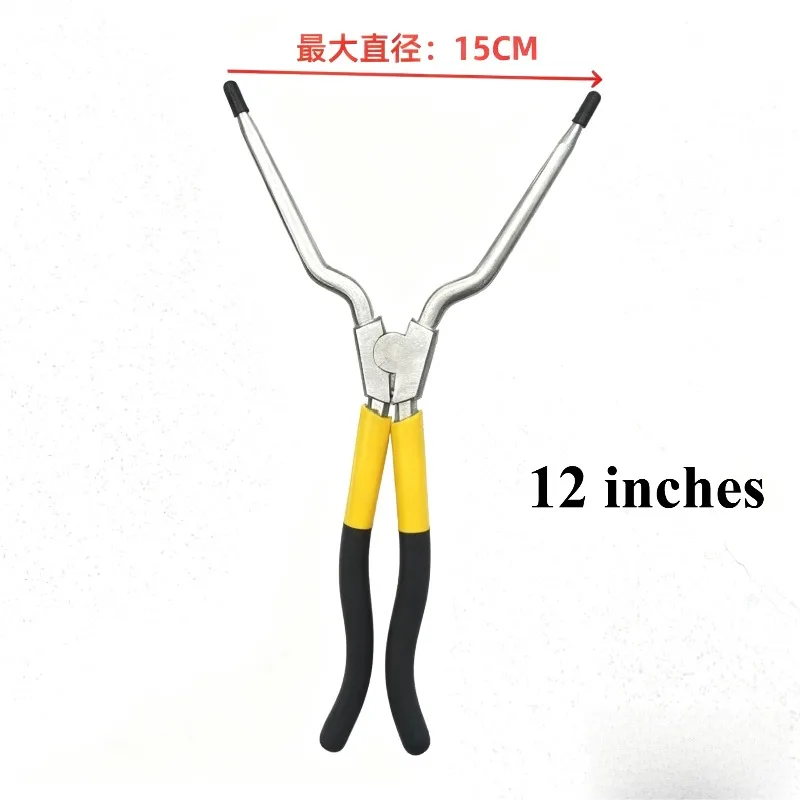 Cocok untuk Tang Pegas Kartu 11 Inci/12 Inci, Tang Perkakas Kepala Lurus, Alat Pembongkaran Mesin Cuci