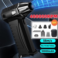 400000RPM Violent Fan Powerful Air Blower Vacuum Dust Cleaner Strong Winds 58m/s Brushless Motor Turbo Jet Blower Dry 10000mAh