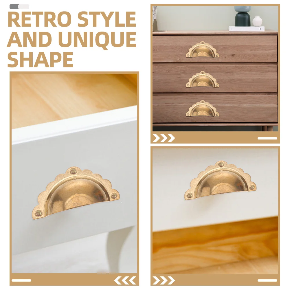 

2pcs Vintage Drawer Pulls Cabinet Handles Metal Furniture Hardware For Kitchen Cupboard Wardrobe Dresser Closet