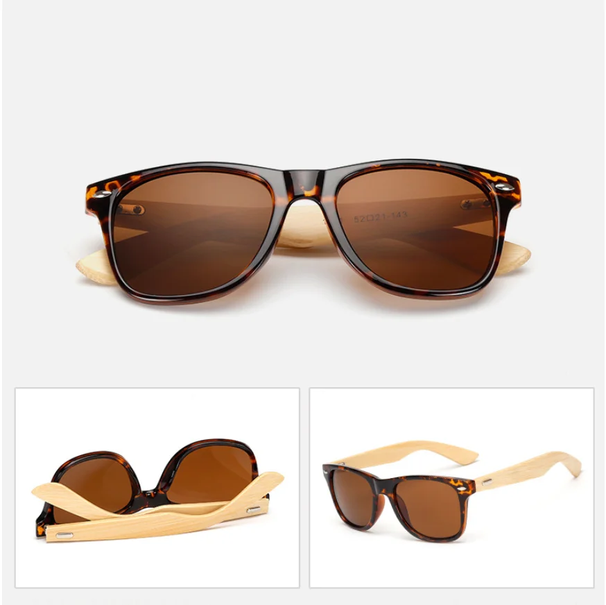 Bambusholzbeine, schwarz, verschreibungspflichtige Myopie-Sonnenbrille für Herren und Damen, Designer, quadratisch, getönte Kurzsichtigkeitsbrille, Schatten, Fahrbrille – Detail 10
