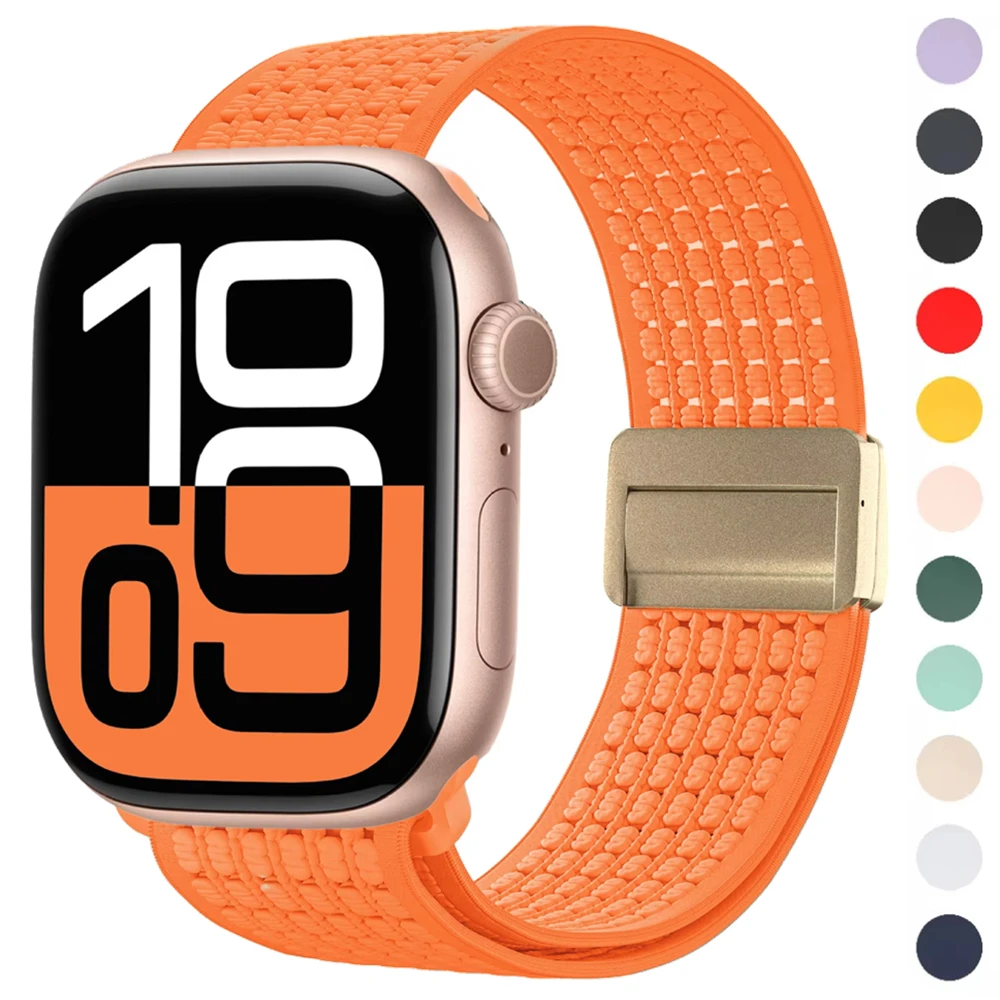 Magnetisches geflochtenes Armband für Apple Watch Band Ultra 3/2 49 mm 45 mm 41 mm Armband Iwatch Serie 10 9 876 SE 543 38 46 42 mm 44 mm 40 mm