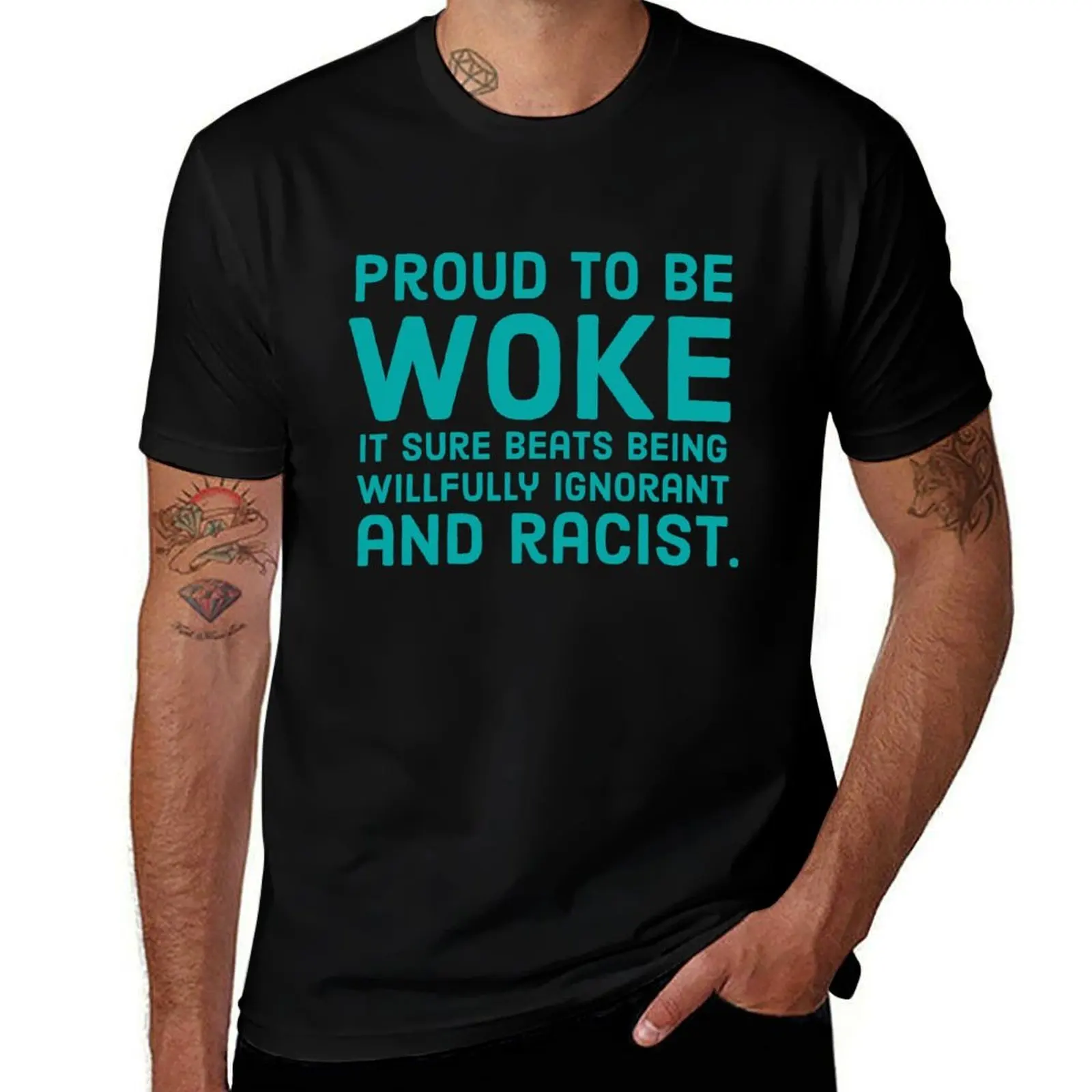

Proud to be woke T-Shirt Classic Basic Casual T-Shirt
