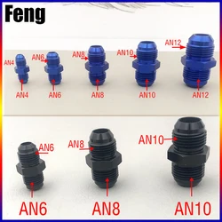 Male AN4 AN6 AN8 AN10 AN12 To Male AN4 AN6 AN8 AN10 Thread Straight Fuel Oil Air Hose Fitting Male Adapter Car Auto Accessories