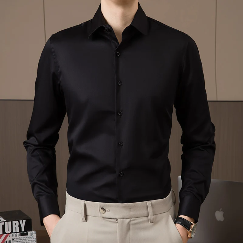 

Four Season 100% Cotton Soft Business Casual Men Dress Shirts