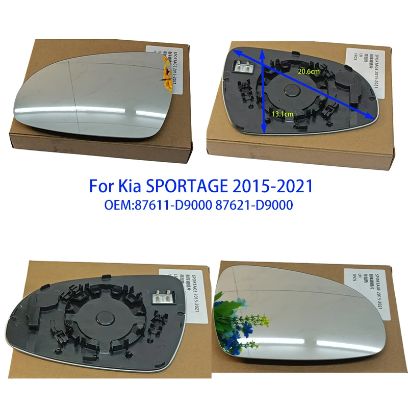 

Для Kia SPORTAGE-R 2015-2021 Автомобильное зеркало заднего вида без подогрева с подогревом слепых зон Автомобильное зеркало 87611-D9000 87621-D9000