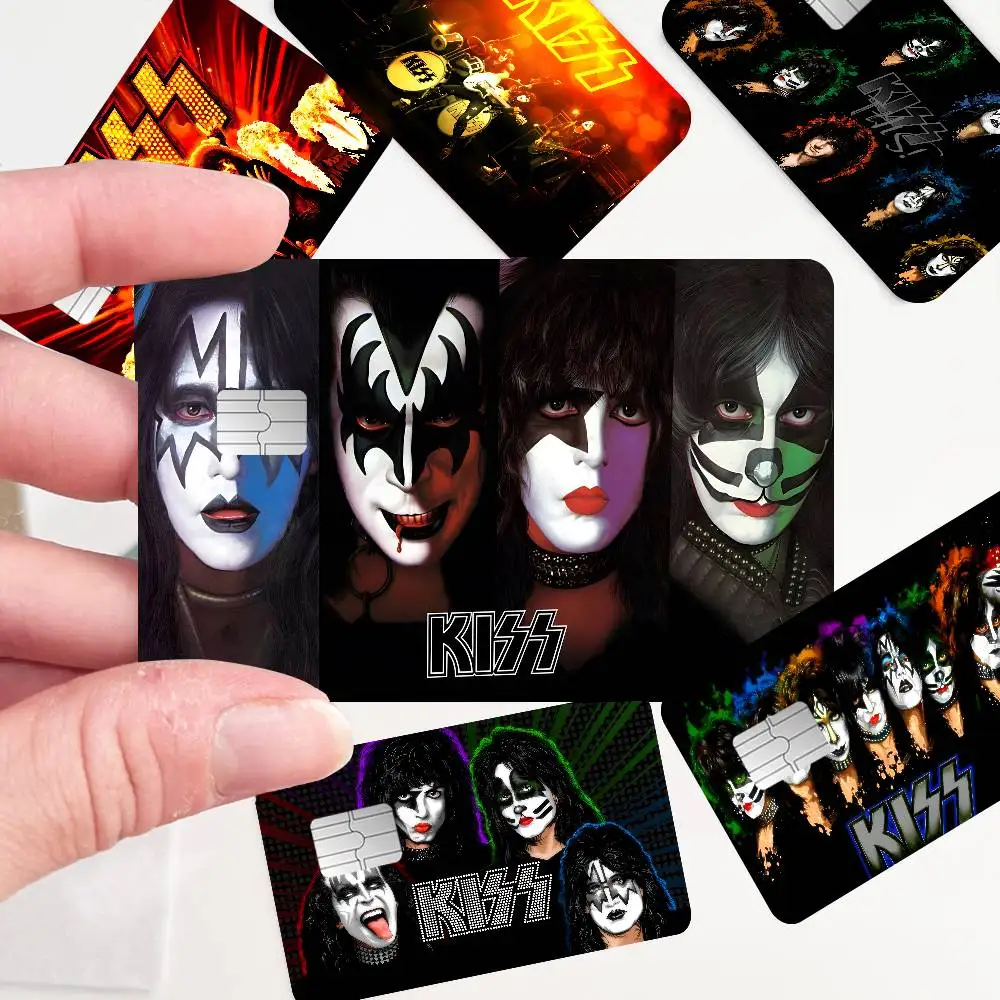 Retro KISS Rock Band Anime Young Creidt Card Debit Card Sticker Film Case Front Tape for Small Big Chip No Chip view 3