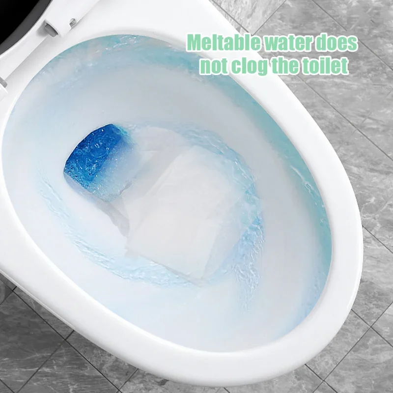 Portable Disposable Toilet Seat Cover Travel Camping Hotel Bathroom Accessories Degradable Waterproof Soluble Water Toilet Mats