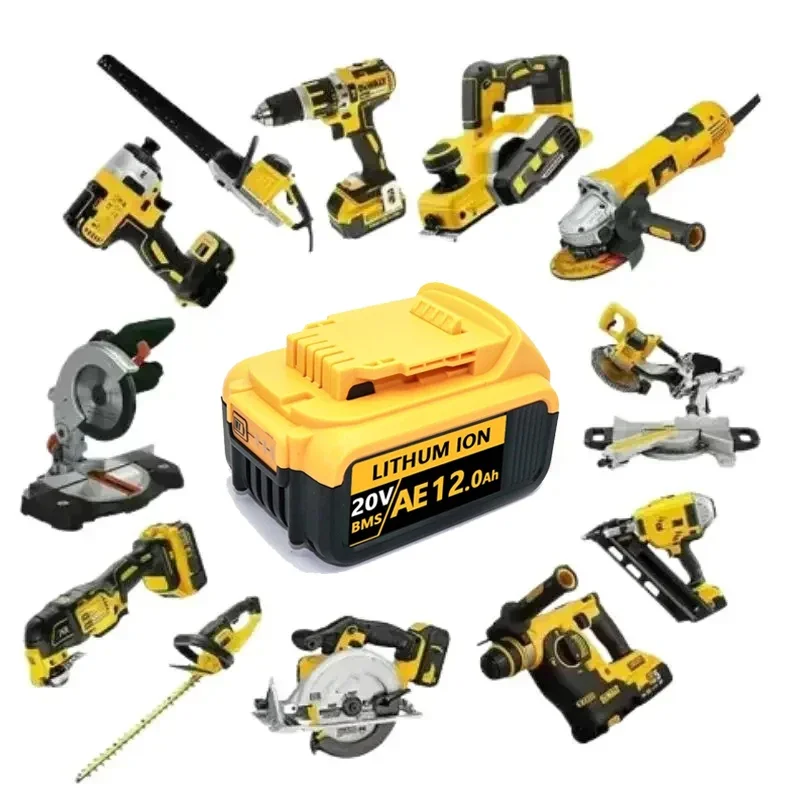 Nuovo per batteria al litio Dewalt 18V/20V batteria al litio universale ricarica rapida DCB115 DCB118 DCG405 DCF512 DCD805 DCF887 batteria