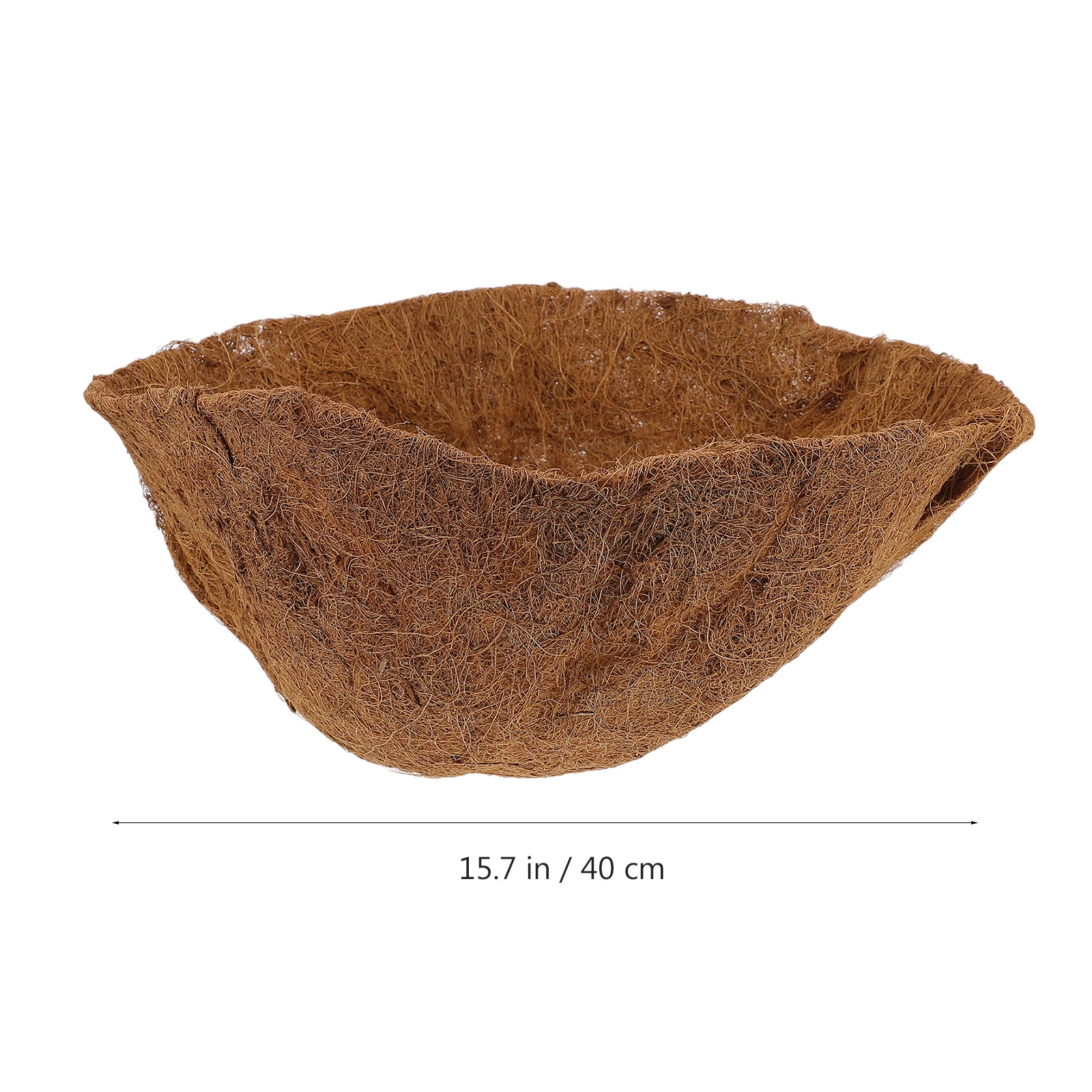 

Half Ball Shape 40cm Coconut Fiber Flowerpot Liner Eco-Friendly Breathable Flexible Cushion Mat for Flower Basket Liner for