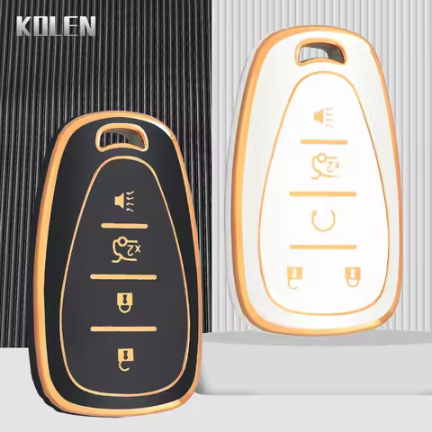 New TPU Car Remote Key Case Cover Shell Fob For Chevrolet Chevy Camaro Cruze Malibu Sonic Volt Tracker Spark Bolt Trax Keyless