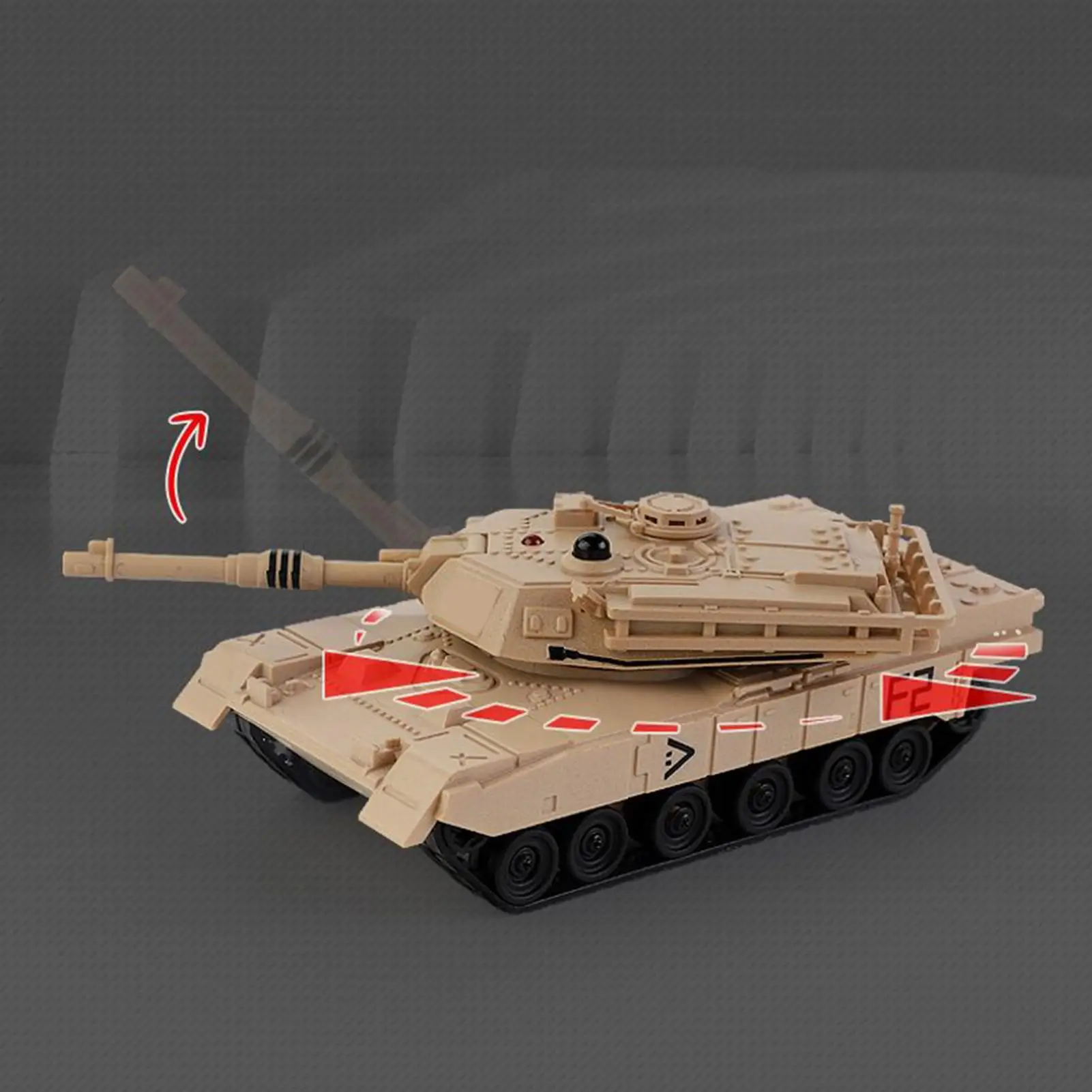 รถถังบังคับวิทยุสำหรับผู้ใหญ่ 2.4Ghz ของเล่นรถถังแบบชาร์จไฟได้ พร้อมการหมุนได้ 360 องศา สำหรับการแข่งรถแบบมืออาชีพ เล่นกลางแจ้งสำหรับเด็ก