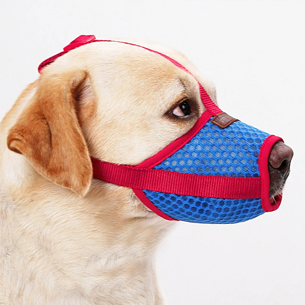 

Dog Mesh Muzzle for Medium Large Breeds Anti-Bite Barking Licking Protection Comfortable Washable Muzzle for Dogs Xl