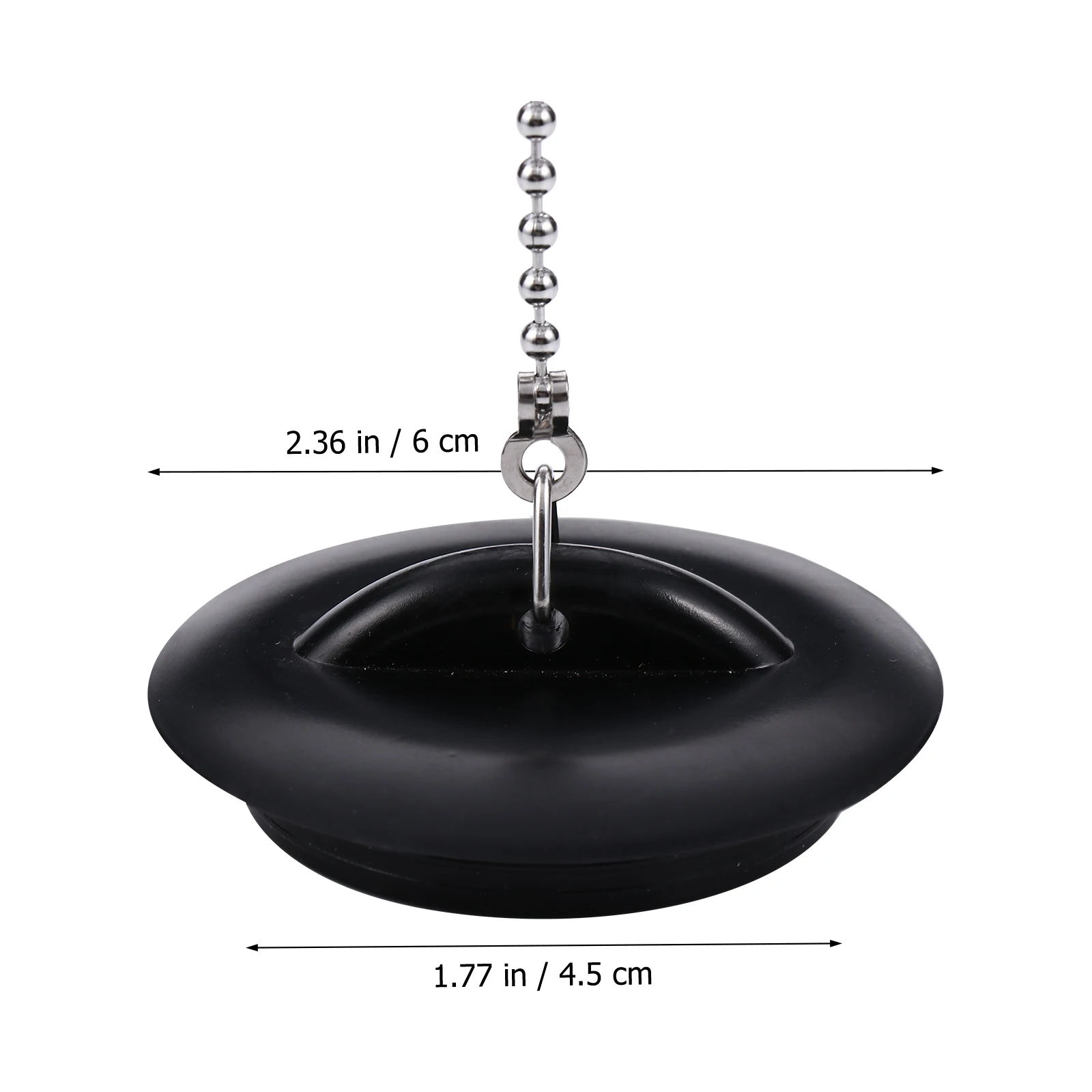 

2Pcs Premium Silicone Bathtub Stoppers Heat Cold Resistant Flexible Sealed Water Plugs Black Sealed Water Stoppers