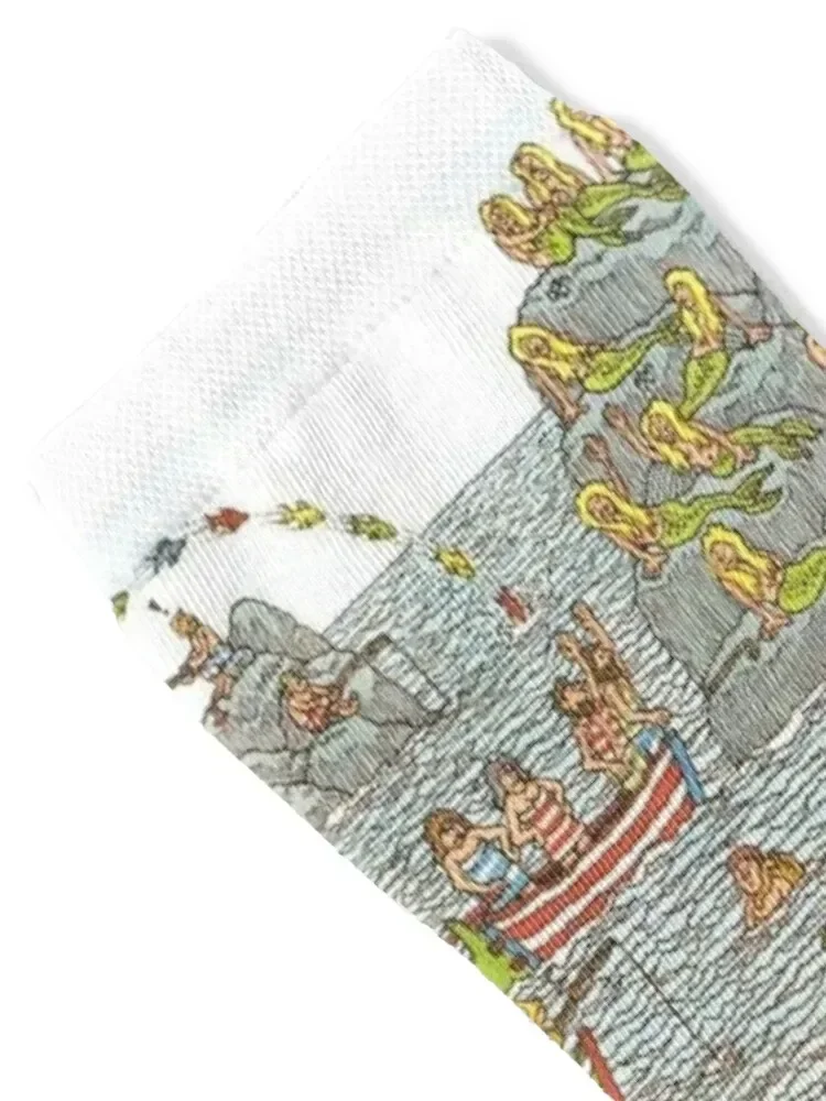 Wheres Waldo Underwater Scene Socks tennis luxe Socks Man Women's