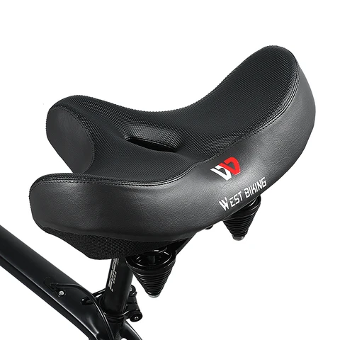 West biking ergonômico macio selim de bicicleta ampliar engrossar almofada mtb estrada sela confortável respirável assento ciclismo