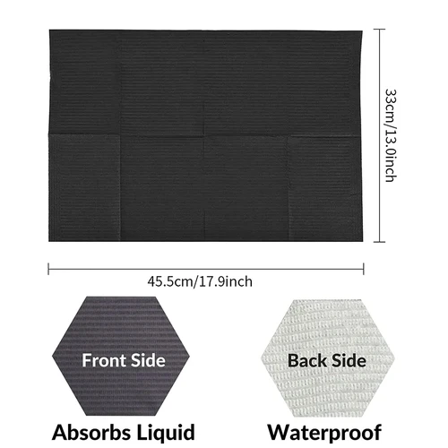 Imagen 2 del producto Almohadilla limpia desechable para tatuajes, Baberos para tatuajes, cubiertas de mesa, almohadilla limpia, servilletas dentales para pacientes, accesorios para tatuajes, 250/125/50/10 Uds.