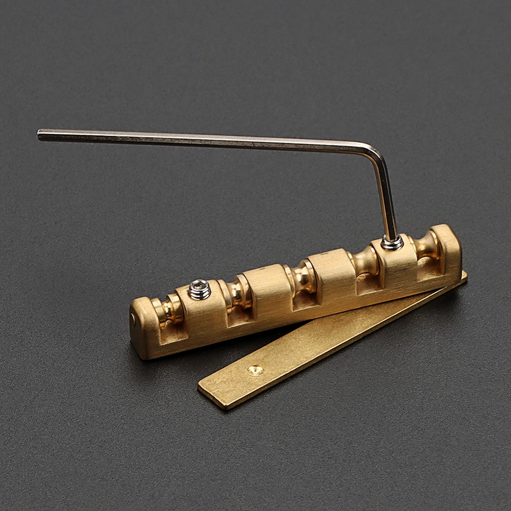 1 set 1 Set Brass String Instrument Bridge Nut Adjustable Saddle For Guitar Bass Mandolin Ukulele Replacement Accessories Music - Image 6