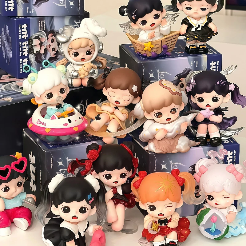 

Genuine TNTSPACE Zoraa Memory Starry River Series Blind Box Collectable Figure Ornament Cute Toys Anime Gift For Boys Girls Fans