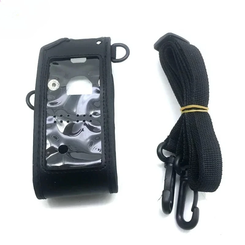 Portable Soft Leather Case Bag Cover Holder for Anytone ATD878UV AT-D878UV Plus Ham Radio Walkie Talkie