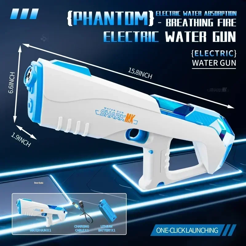 Simulated Firing Electric Water Gun Adults Children Shooting Game Automatic Water Absorb Water Blasters Summer Outdoor Kids Toys Sd9Dcd230E7144A30Bb5F014Dfa2037Bav