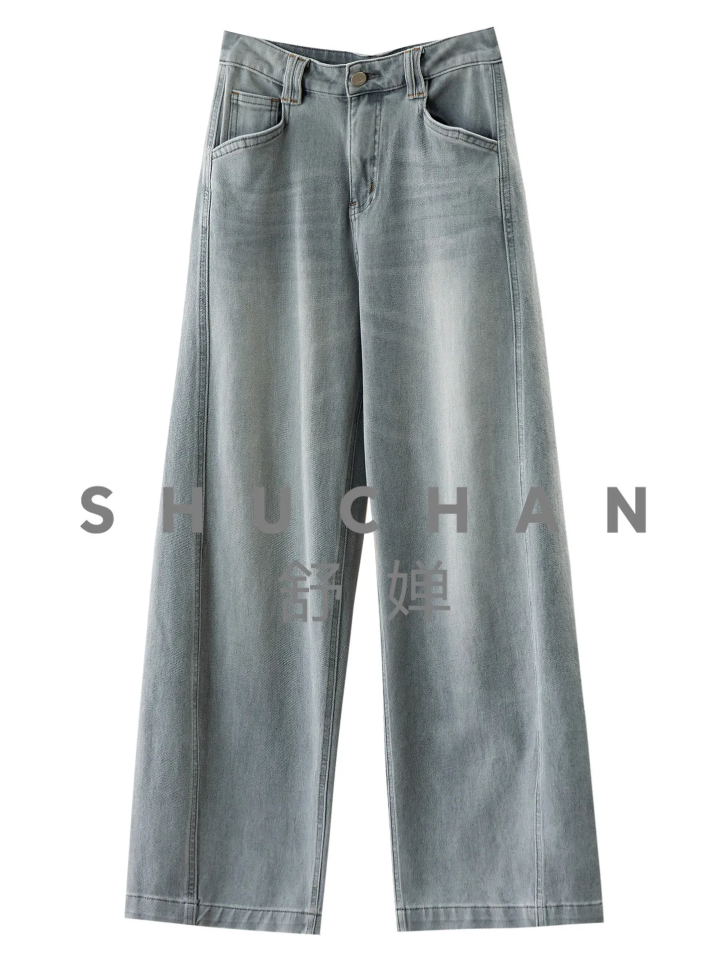 

Jeans Women Long Legs, Cabinet Quality Old High Waist Straight Wide Leg Jeans Women 45L2 Pantalon Pour Femme