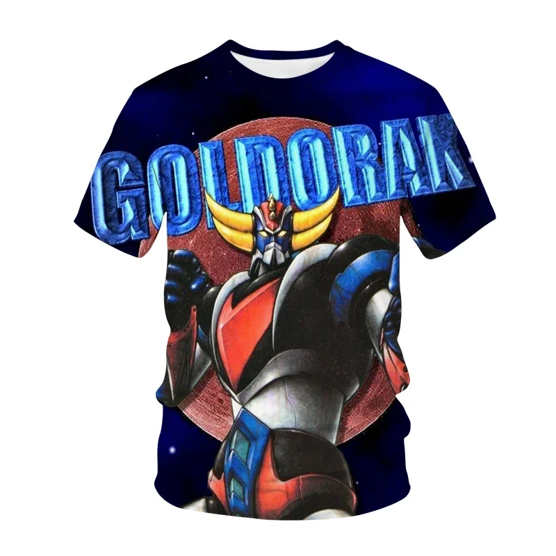 Anime Grendizer T-Shirts UFO Robot Goldorak 3D Print Streetwear Men Women Fashion T Shirt Kids Tees Tops Harajuku Boys Clothing - view 2